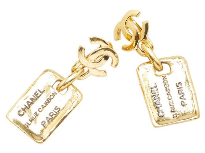 Orecchini Swing Chanel Coco Marchio 31 Rue Cambon Parigi D'oro - vista 3
