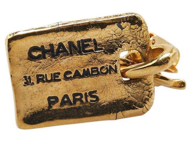 Orecchini Swing Chanel Coco Marchio 31 Rue Cambon Parigi D'oro - vista 7