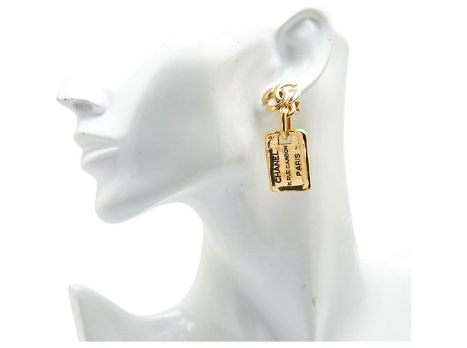 Orecchini Swing Chanel Coco Marchio 31 Rue Cambon Parigi D'oro - vista 9