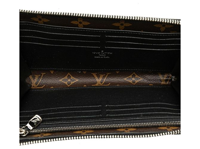 Cartera Zippy Dragonne Monogram Macassar Louis Vuitton Castaño Negro Monograma - vista 10