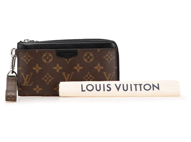 Cartera Zippy Dragonne Monogram Macassar Louis Vuitton Castaño Negro Monograma - vista 14
