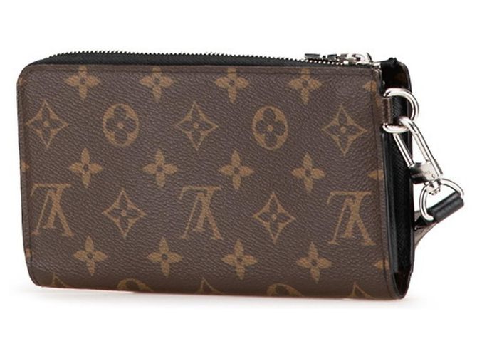 Cartera Zippy Dragonne Monogram Macassar Louis Vuitton Castaño Negro Monograma - vista 2