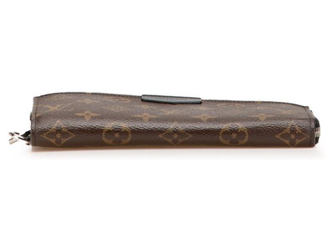 Cartera Zippy Dragonne Monogram Macassar Louis Vuitton Castaño Negro Monograma - vista 3
