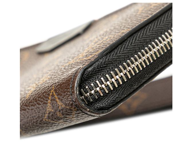 Cartera Zippy Dragonne Monogram Macassar Louis Vuitton Castaño Negro Monograma - vista 5