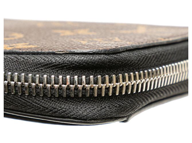 Cartera Zippy Dragonne Monogram Macassar Louis Vuitton Castaño Negro Monograma - vista 6