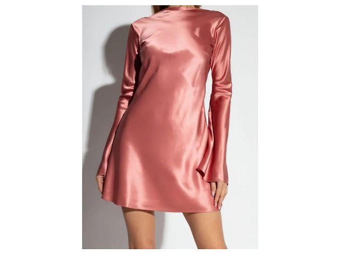 Cult Gaia Milla Mini Satinkleid Rosa Pink - Ansicht 2