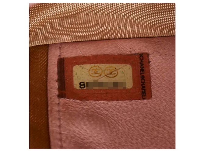 Portafoglio a catena Chanel Coco Mark in pelle caviar rosa - vista 16