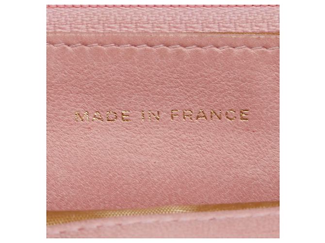 Portafoglio a catena Chanel Coco Mark in pelle caviar rosa - vista 17