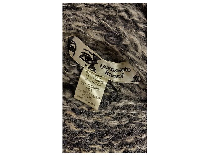 Autre Marque Kansai Yamamoto Wollstrickkleid Geometrisches Muster Mehrfarben - Ansicht 5