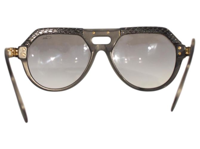 Autre Marque Cazal Arc en Ciel 657 /3 Lunettes de soleil Aviateur Noir et Or - vue 3