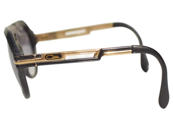 Autre Marque Cazal Arc en Ciel 657 /3 Lunettes de soleil Aviateur Noir et Or - vue 6