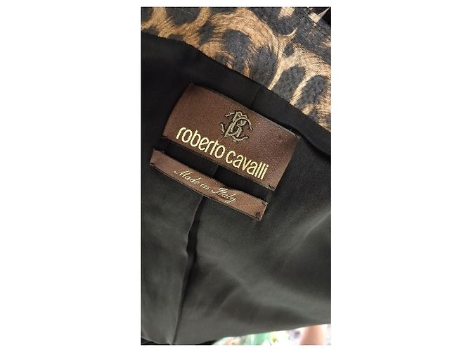 Abrigo Roberto Cavalli Estampado Leopardo Viscosa Estampado de leopardo - vista 12