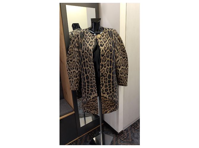 Abrigo Roberto Cavalli Estampado Leopardo Viscosa Estampado de leopardo - vista 5