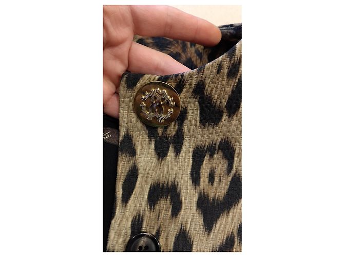 Abrigo Roberto Cavalli Estampado Leopardo Viscosa Estampado de leopardo - vista 7