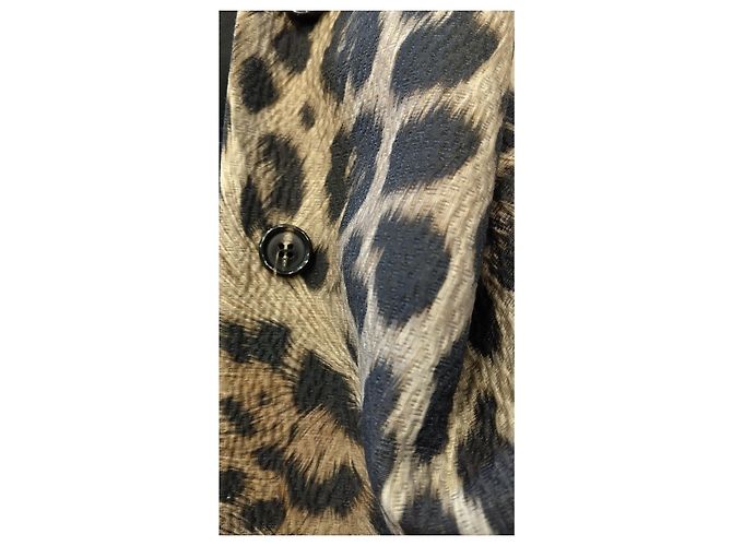 Abrigo Roberto Cavalli Estampado Leopardo Viscosa Estampado de leopardo - vista 8