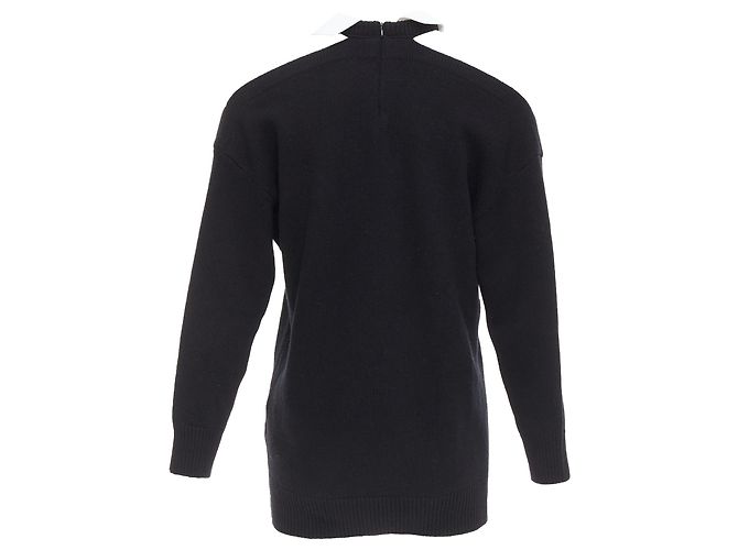 Valentino Garavani Schwarzer Wollpullover mit kalten Schultern von Valentino - Ansicht 5