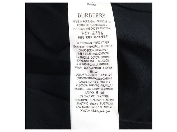 T-shirt in cotone con logo Burberry ricamato e patch Cavaliere Equestre Nero - vista 8