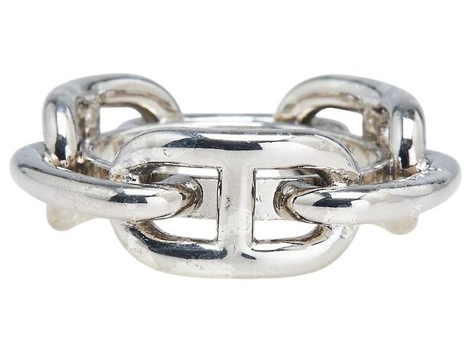 Ring Anello per sciarpa in metallo Chaîne d'Ancre di Hermès Argento - vista 2