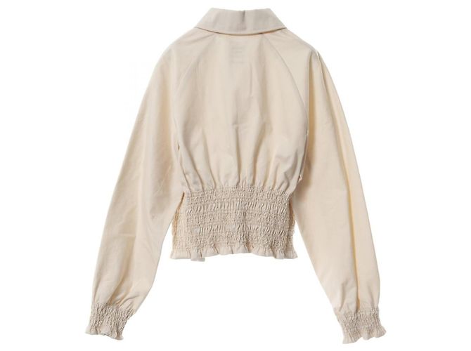 Giacca esterna in cotone Crudecell di Hermès Beige Crudo - vista 2