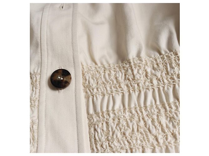 Giacca esterna in cotone Crudecell di Hermès Beige Crudo - vista 6