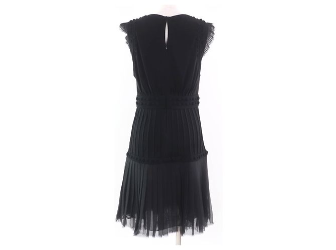 Vestido de seda Little Black Dress de Chanel Negro - vista 3