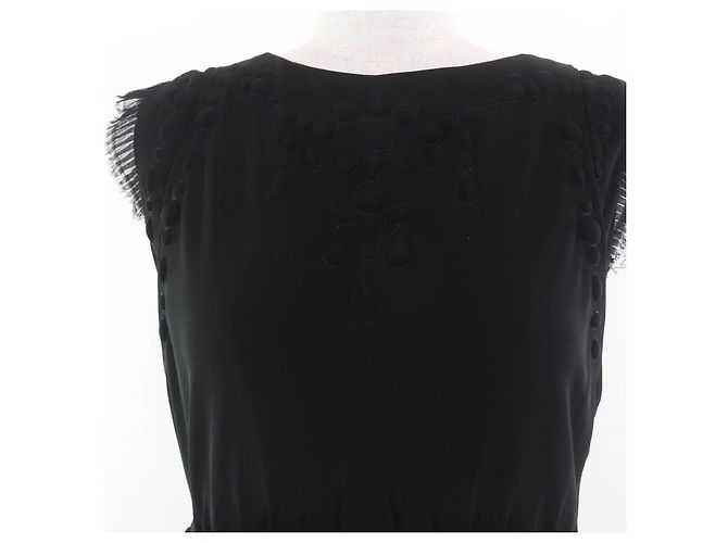 Vestido de seda Little Black Dress de Chanel Negro - vista 4