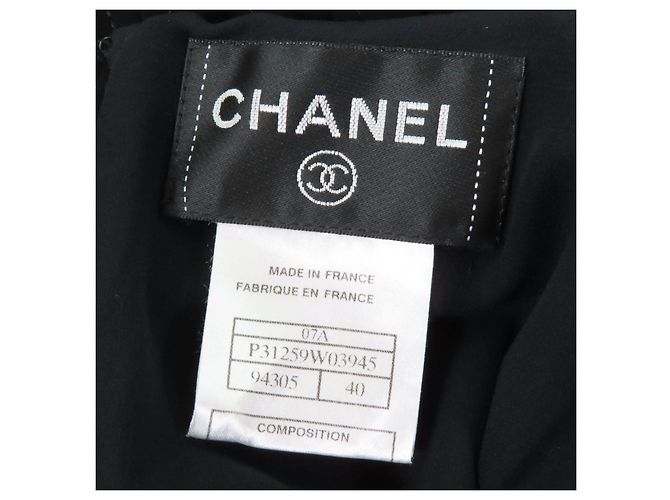 Vestido de seda Little Black Dress de Chanel Negro - vista 7