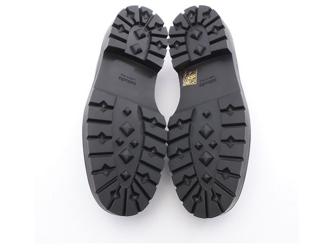 Mocassini in pelle e shearling Icon Kelly Buckle di Hermès Nero - vista 4