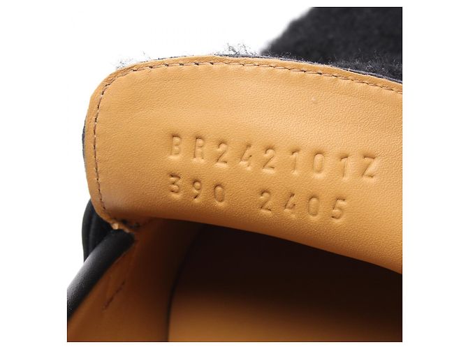 Mocassini in pelle e shearling Icon Kelly Buckle di Hermès Nero - vista 7