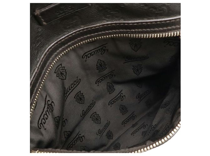 Borsa a spalla in pelle Guccissima di Gucci Nero - vista 8