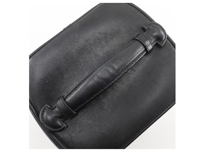 Vanity Beauty case vintage Chanel in pelle alta Nero - vista 5