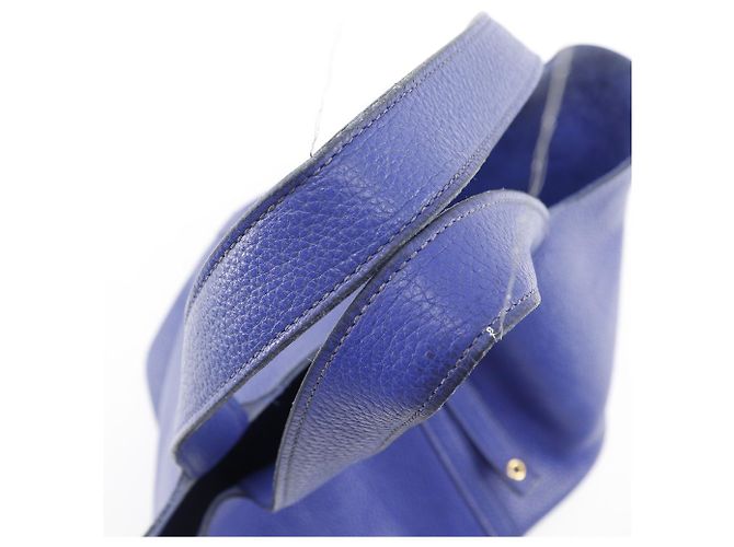 Borsa Picotin Lock Clemence MM di Hermès Blu - vista 5