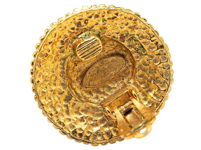 Orecchini rotondi con logo Coco Mark di Chanel - vista 3