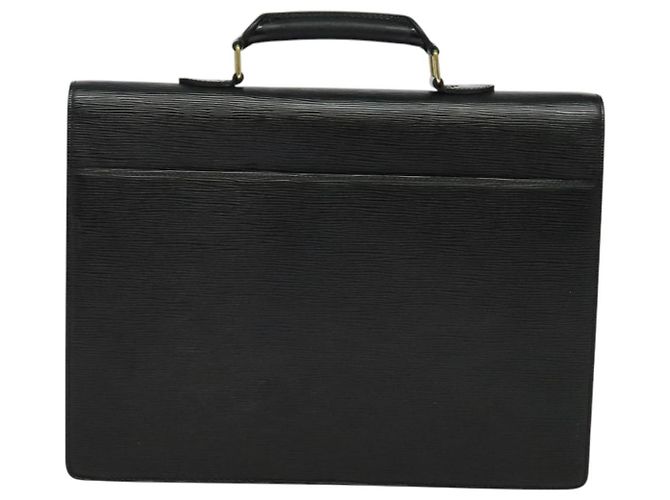 Borsa a mano Serviette Ambassadeur Louis Vuitton in pelle Epi Nero - vista 2