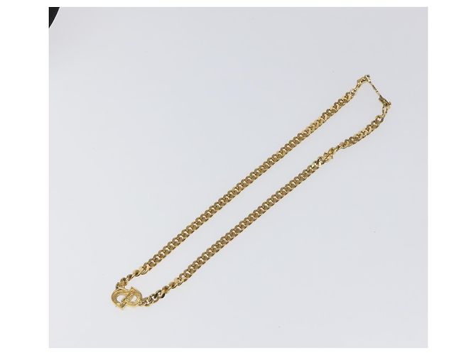 Christian Dior CD Pendant Metal and Crystals Golden - view 2