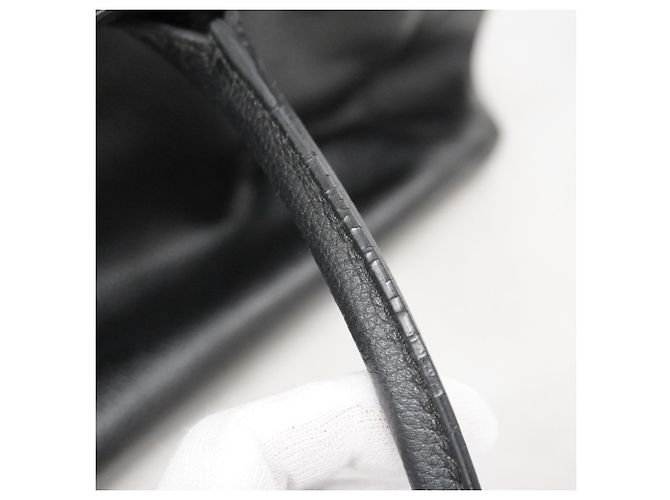 Chanel Executive Leder Tote Bag Schwarz - Ansicht 10