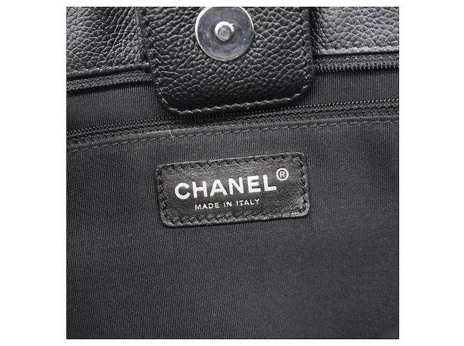 Chanel Executive Leder Tote Bag Schwarz - Ansicht 5