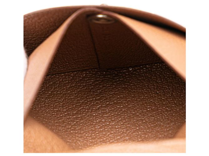 Monedero Bastia de Hermès en cuero Epsom marrón Castaño - vista 6