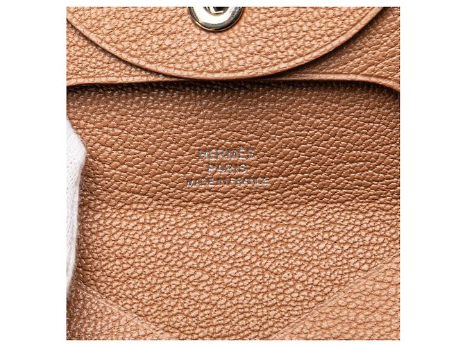 Monedero Bastia de Hermès en cuero Epsom marrón Castaño - vista 7
