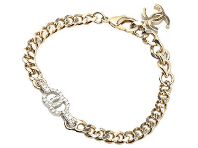 Timeless Bracciale a catena con strass Coco Mark di Chanel Argento - vista 2