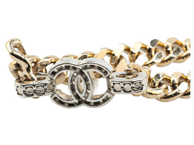 Timeless Bracciale a catena con strass Coco Mark di Chanel Argento - vista 4