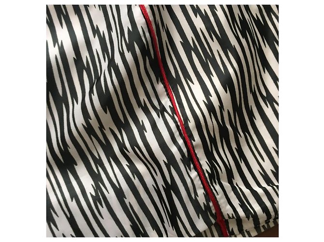 Gabardina Marc Jacobs de algodón con estampado de cebra Negro Blanco - vista 15