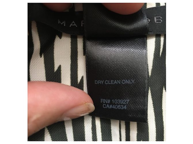 Gabardina Marc Jacobs de algodón con estampado de cebra Negro Blanco - vista 17