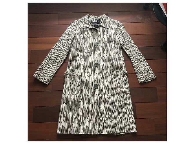 Gabardina Marc Jacobs de algodón con estampado de cebra Negro Blanco - vista 3