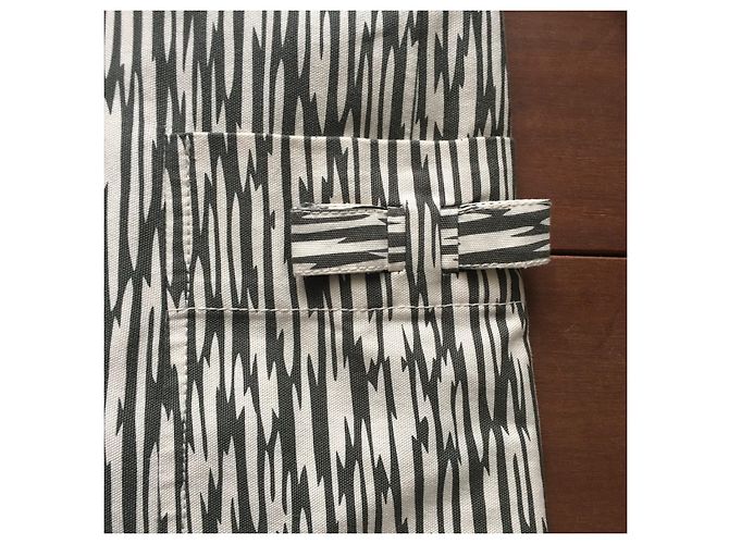 Gabardina Marc Jacobs de algodón con estampado de cebra Negro Blanco - vista 5