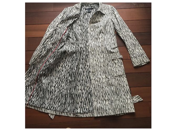 Gabardina Marc Jacobs de algodón con estampado de cebra Negro Blanco - vista 8