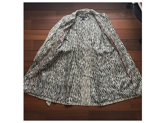 Gabardina Marc Jacobs de algodón con estampado de cebra Negro Blanco - vista 9