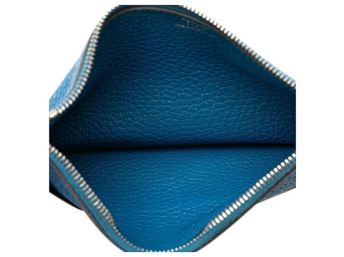 Hermès Dogon Duo GM Langbörse Blau Grau - Ansicht 10
