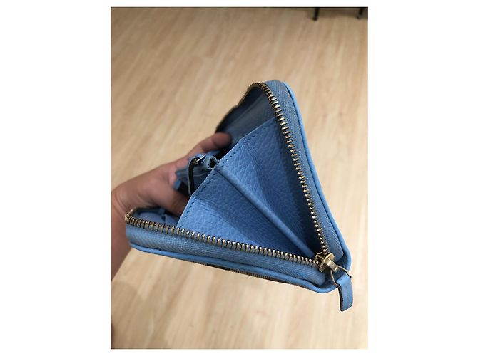 Dionysus Gucci Long Zip Wallet Blue Exotic Leather - view 10