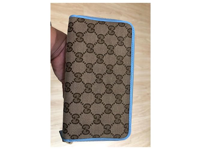 Dionysus Gucci Long Zip Wallet Blue Exotic Leather - view 3